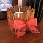 Cinnamon Stick Candle Holder