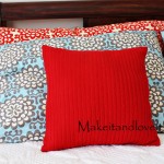 Decorate My Home, Part 5 - Re-purposed Sweater Pillow
