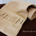 Gathered Flannel Scarf