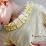 Girl's Shirt - Pleated/Ruffled Neckline