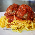 Spaghetti Squash with Meatballs