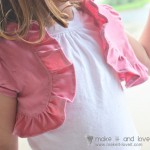 Re-purposing: Stained Tshirt into a Shrug