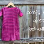 Re-purposing: Shirt to Dress with Boat Neck/Pockets