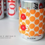 Ice Cream Cozy / Soda Can Cozy……tucked into a Gift Tote