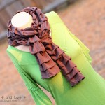Pleated Knit Scarf