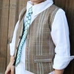 Re-purposing: Reversible Boy's Vest from Old Trousers