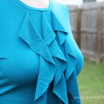 Cascading Ruffle Front, Woman’s Shirt
