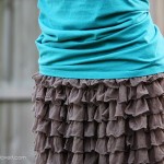 Ruffly Skirt……from pre-ruffled fabric