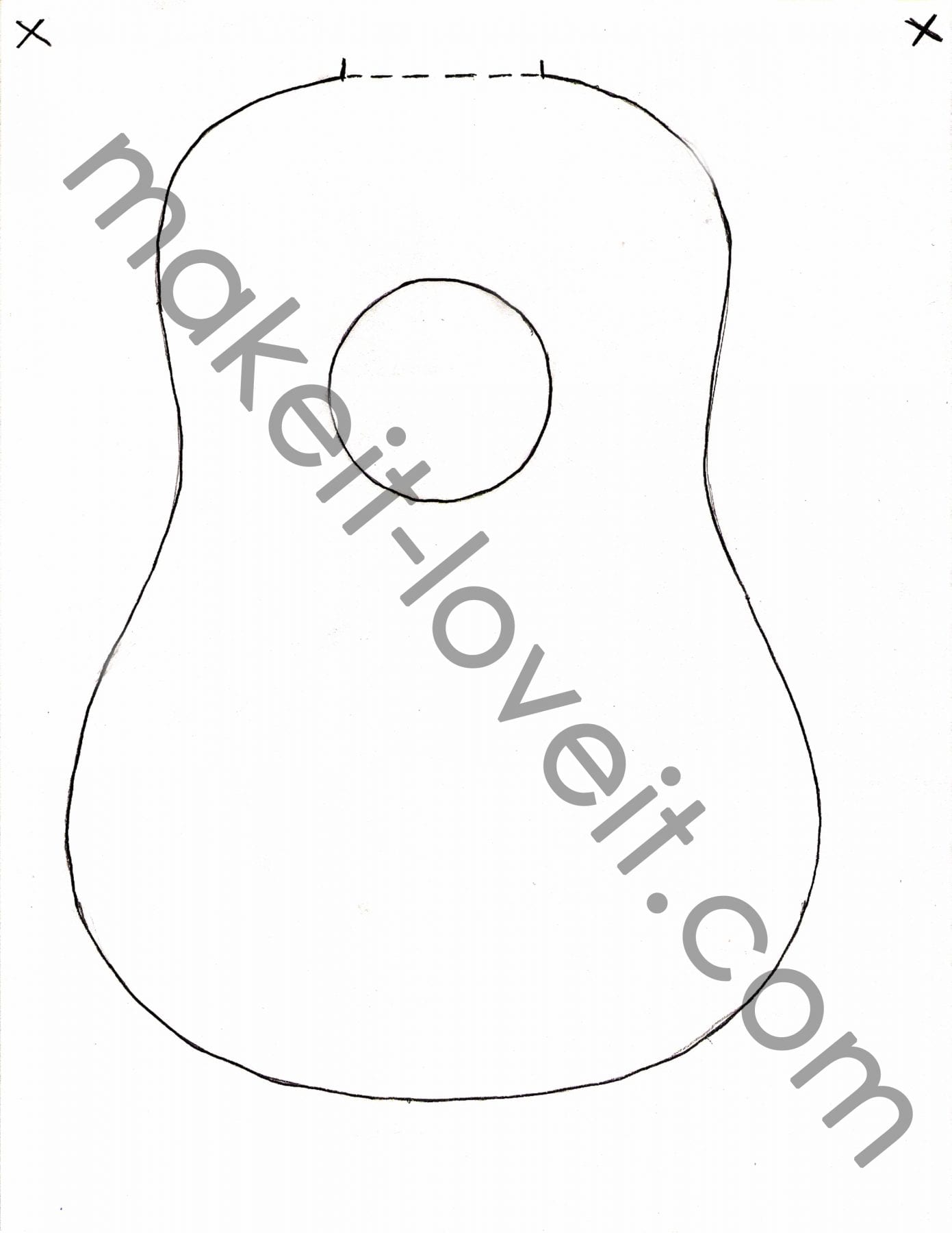 Free Printable Guitar Templates