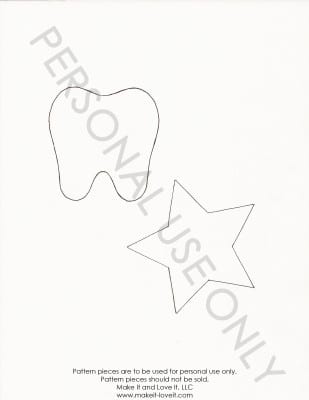 tooth star template