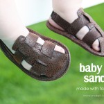 Baby BOY sandals (made with faux leather)