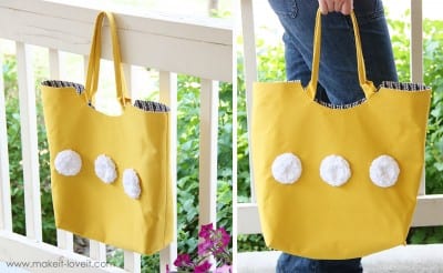tote with rounded opening