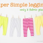 Super Simple Leggings: {only 2 fabric pieces}