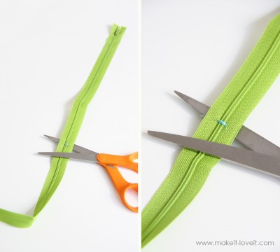 cut zipper