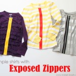Simple Shirts with Exposed Zippers (works as cardigan too!!)