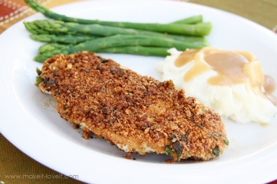 Hellmann's "Stuffing" crusted Turkey Cutlets (and GIVEAWAY!!)