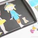Make your own Magnetic Paper Dolls (and a fabric cover for your metal base)