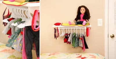 doll bed in room