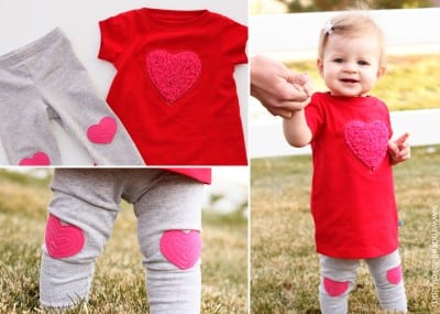 heart dress and leggings