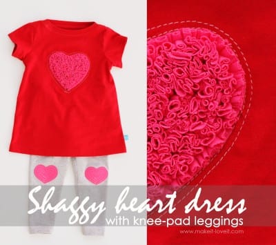 shaggy heart dress