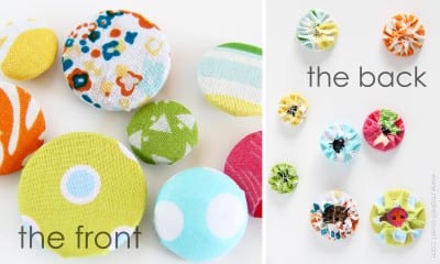 button front and back