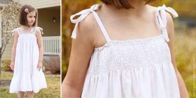 shirred dress
