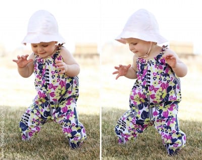 standing in romper