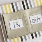 Fabric Mail Organizer (wall mounted)