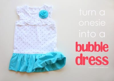 Turn a Onesie into a Bubble Dress