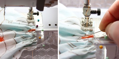 sewing ruffles