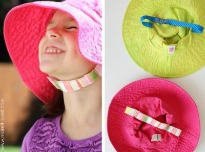 sun hat with straps
