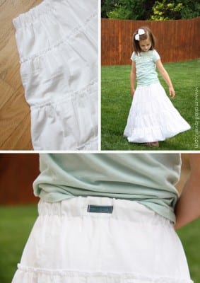 tiered maxi skirt redo