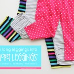 Turn Leggings into Capris {3 different methods}