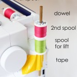Using the Double Needle, WITHOUT the 2nd spool holder