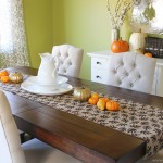 Fall Decor: Burlap Table Runner with Leaf Prints (Sew or No-Sew)