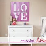 Wall Decor: wooden LOVE sign
