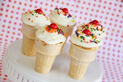 Ice Cream Cone Cupcakes…..Yum!