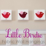 Little Birdie Wall Hangings (plus free template)