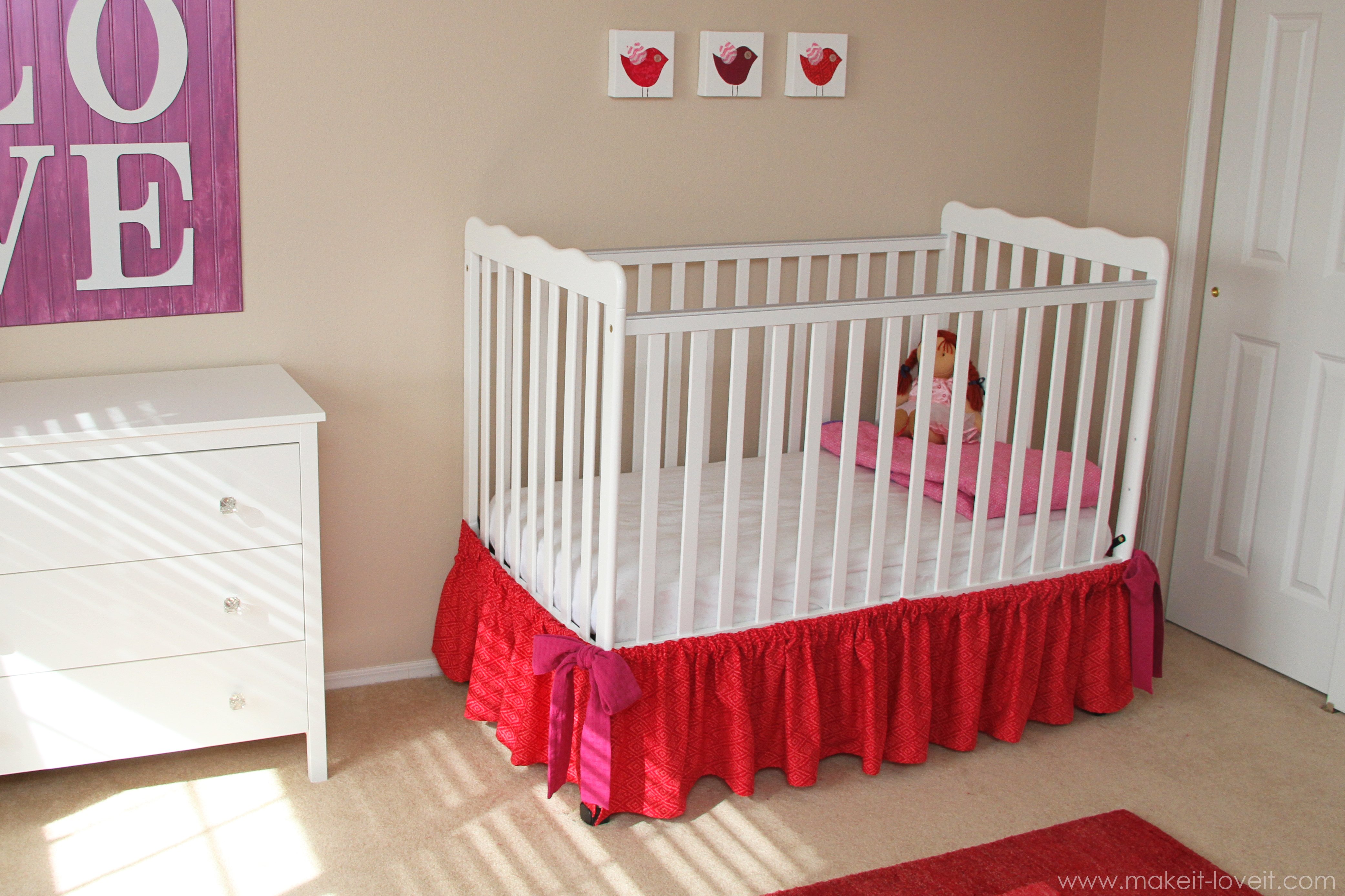 Sewing For Life Baby Crib Skirt A Very Basic One