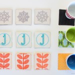 Embroidered (or appliqued) Fabric Coasters 