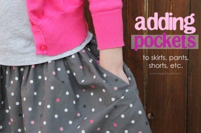 Adding Hidden Side Pockets to Anything (skirt, pants, shorts, etc.)