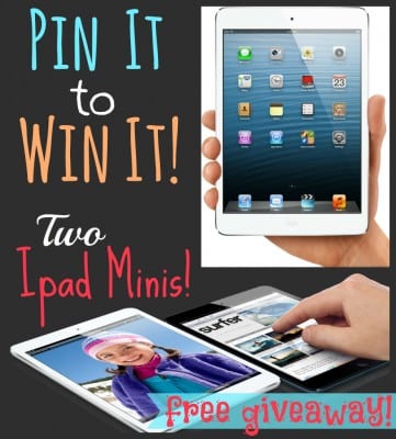 iPad Mini, anyone? How about 2 of them?? {GIVEAWAY!!}