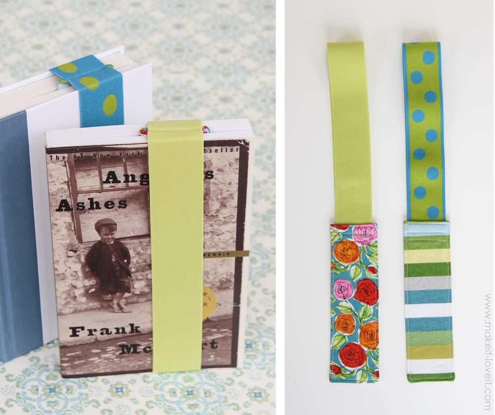 elastic fabric bookmarks