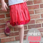 Ombre Fringe Skirt (made from old Tshirts)