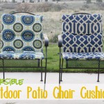 Make your own REVERSIBLE Patio Chair Cushions
