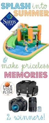Summer Giveaway: Water Bounce House & Canon Camera (WOW!!!!)