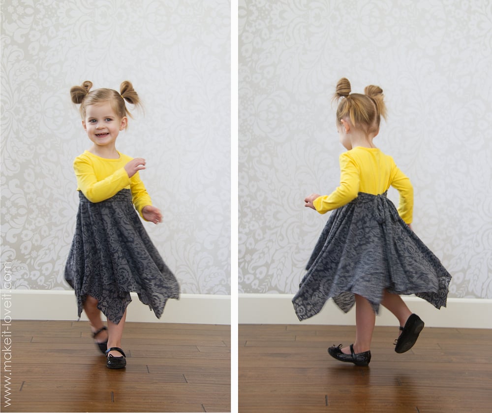 double layer square circle skirt
