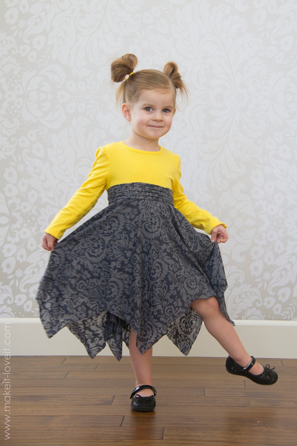 double layer square circle skirt2