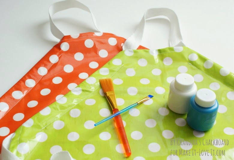 DIY Laminated Apron for Kids...let them explore, while keeping the mess under control. --- Make It and Love It