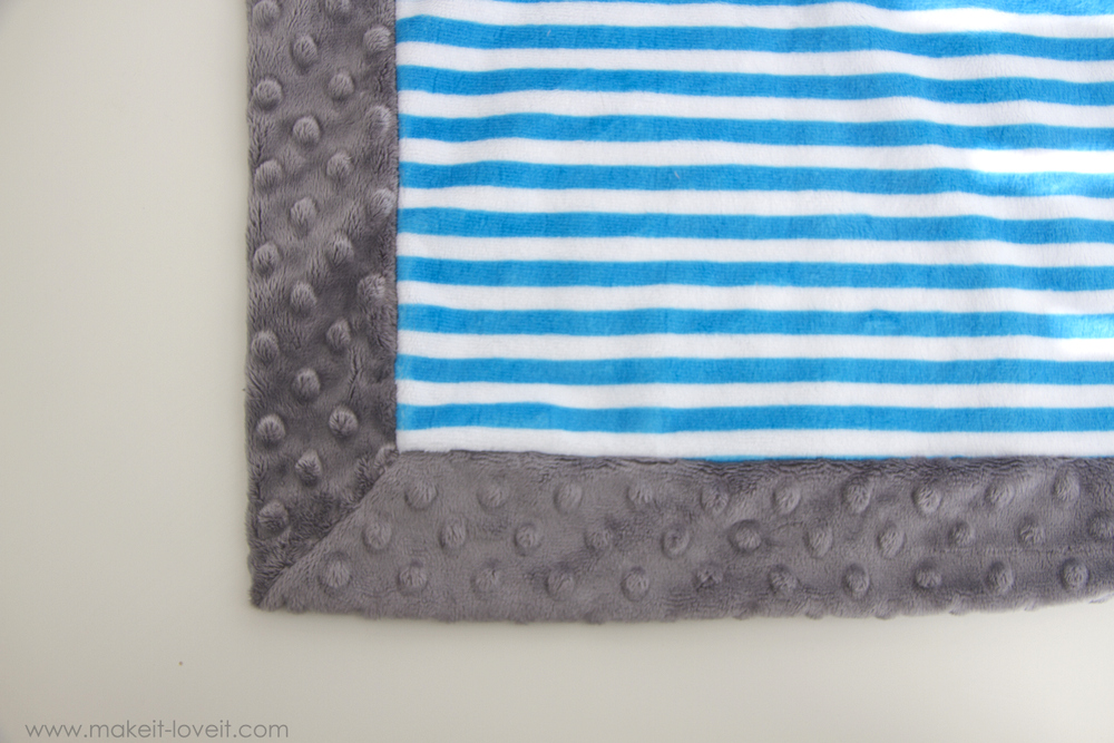 How to make a mitered corner with satin blanket binding ...